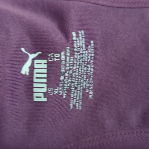 Puma Violet Activewear Top  XL - Picture 3 of 3